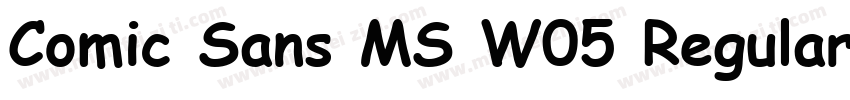 Comic Sans MS W05 Regular字体转换